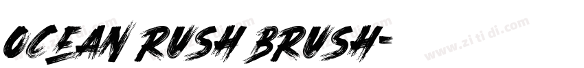 Ocean Rush Brush字体转换